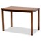 Baxton Studio Ramiro Modern and Contemporary Grey Fabric and Walnut Brown Finished Wood 5-Piece Dining Set 176-11373-8959-Zoro - alternate 2